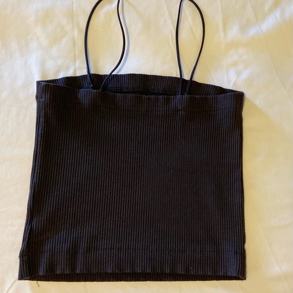 Dark blue, Medium, American Eagle crop top.